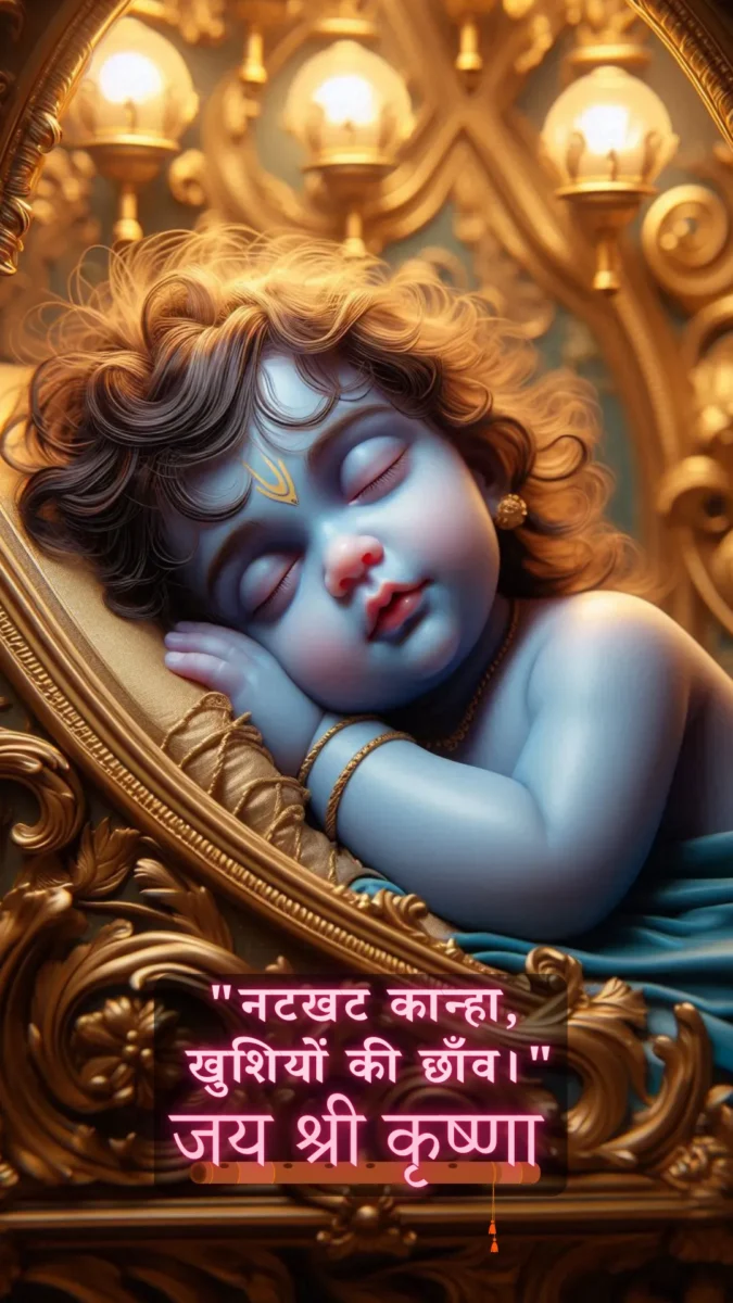 krishna wallpaper HD download - cute little krishna sleeping